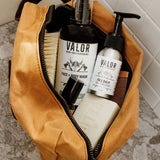 Waxed Canvas Toiletry Bag - Mustard