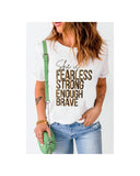 Azura Exchange FEARLESS STRONG ENOUGH BRAVE Graphic Tee - L