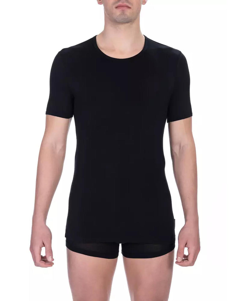 Luxury Designer Black T-shirt - Crew Neck L Men