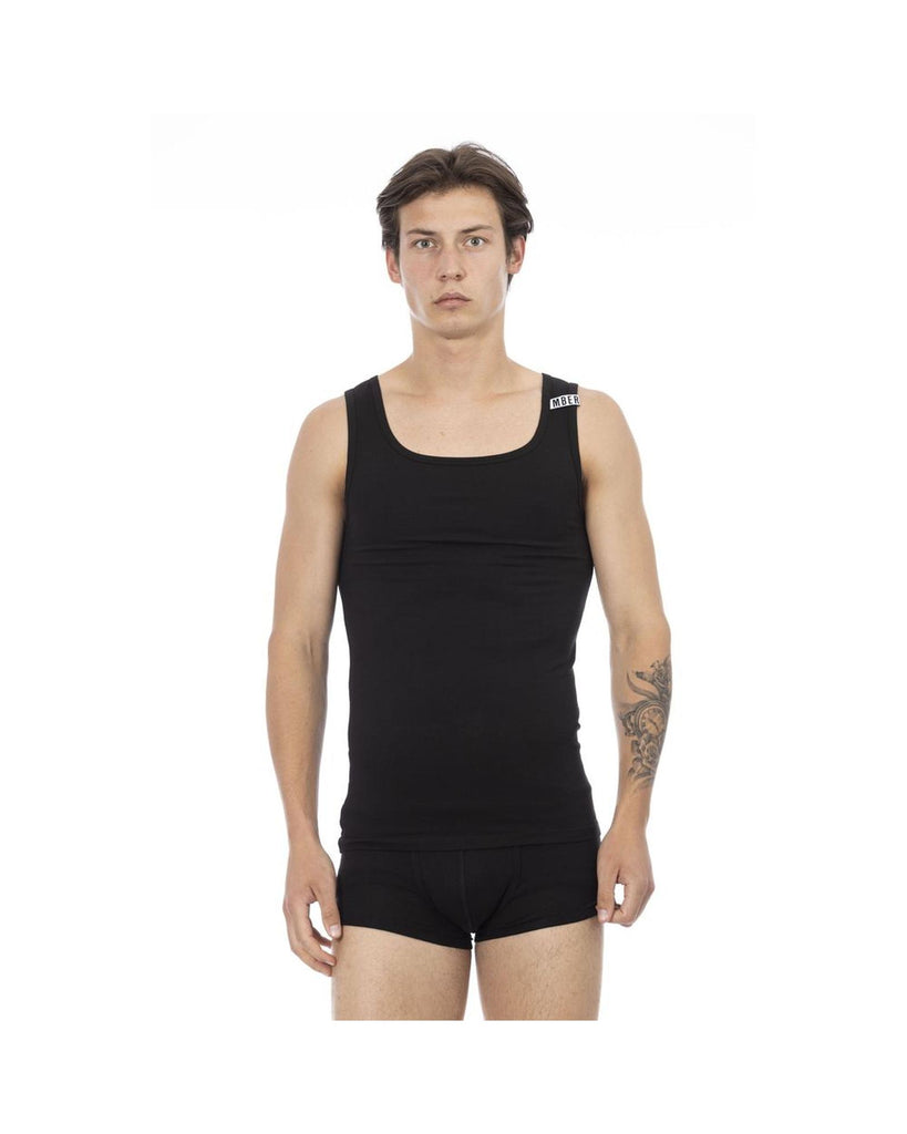 Stretch Cotton Logoed Tank Top S Men