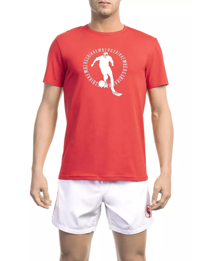 Printed Logo T-Shirt with Back Detail S Men