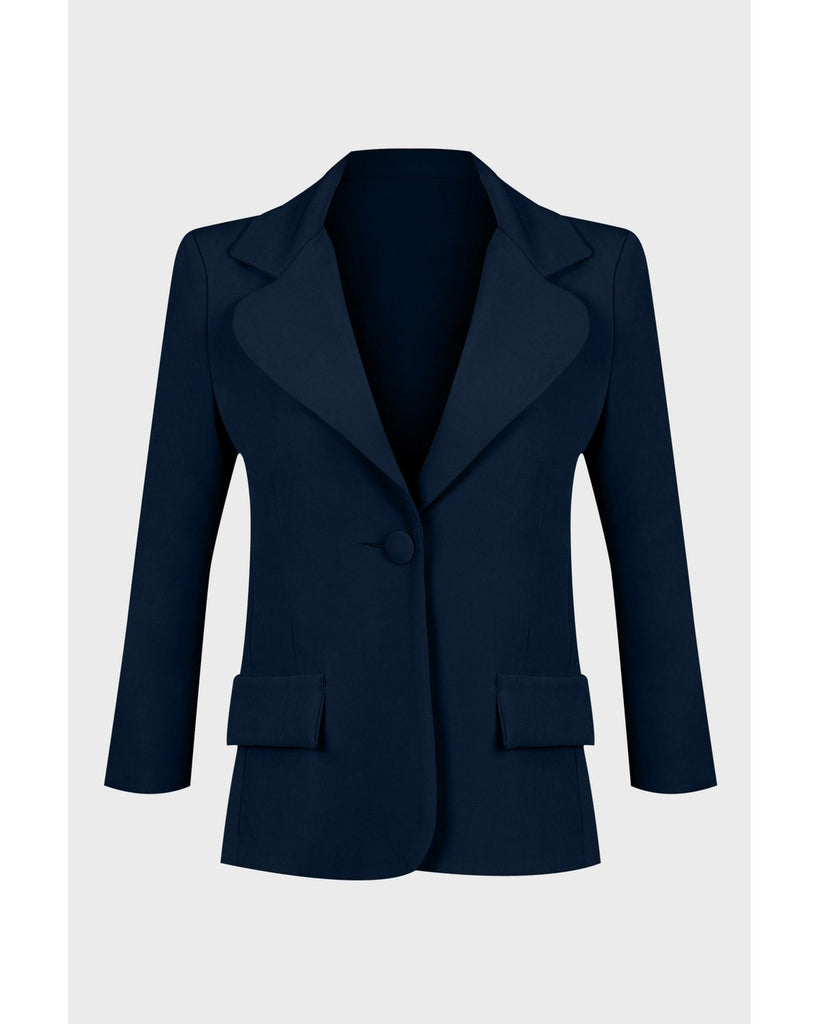 Navy  Italian Blazer - M