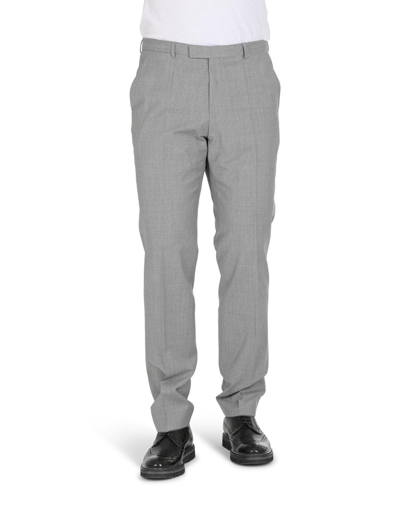 Hugo Boss Men's Grey Wool Blend Trousers in Grey - 54 EU