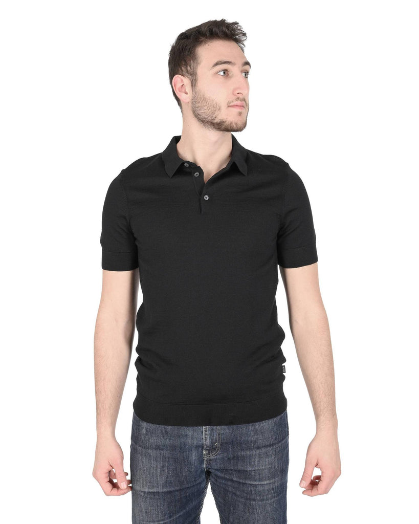 Hugo Boss Men's Black Wool Sweater in Black - S