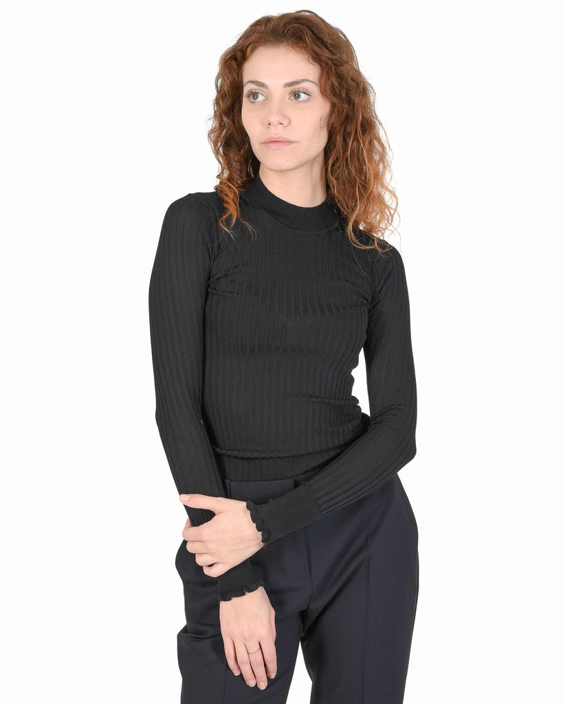 Hugo Boss Women's Black Knit Sweater in Black - S