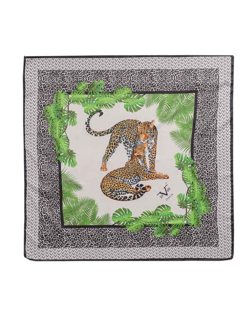 Foulard with Leopard Print - One Size