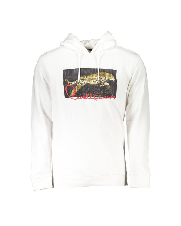 Cavalli Class Men's White Cotton Sweater - L