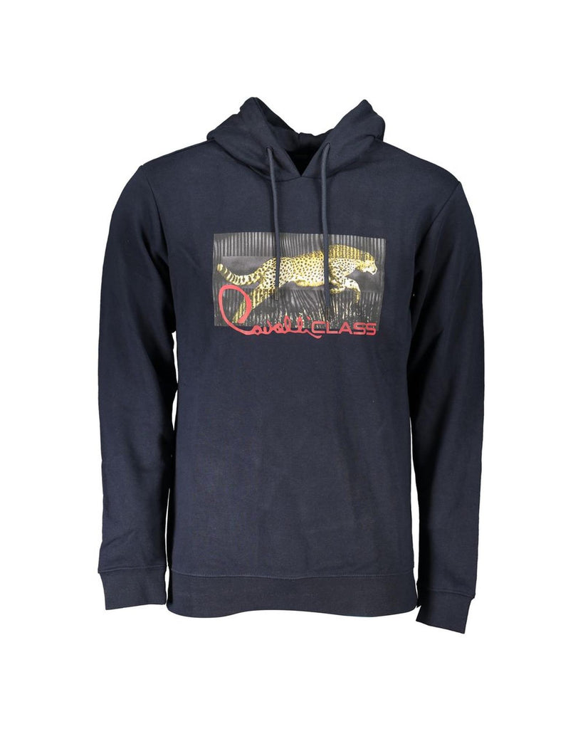 Cavalli Class Men's Blue Cotton Sweater - 3XL