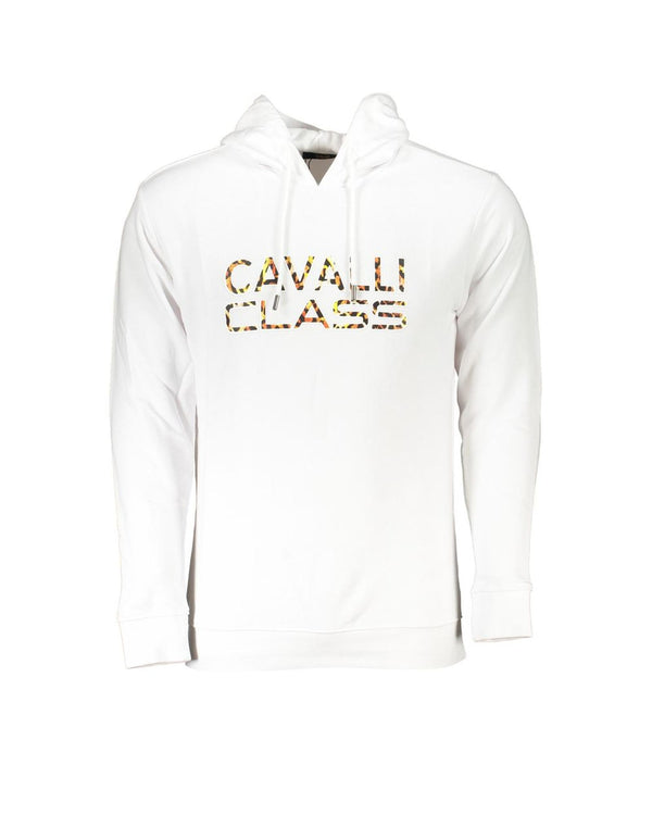 Cavalli Class Men's White Cotton Sweater - XL