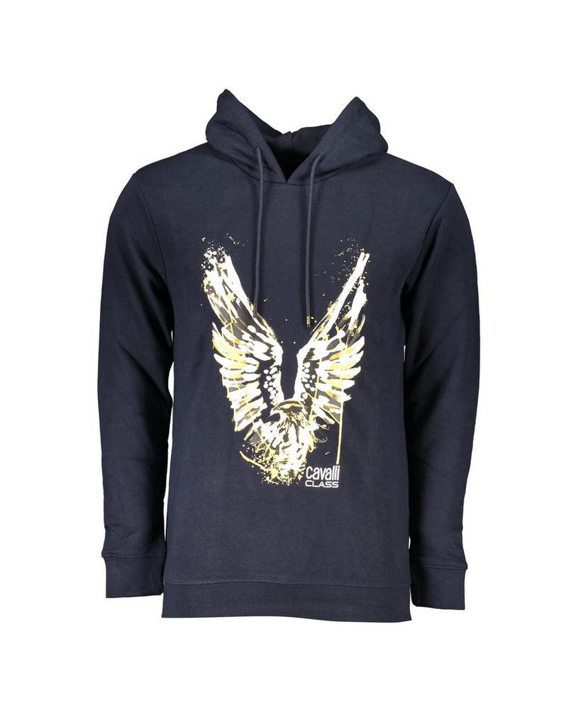 Cavalli Class Men's Blue Cotton Sweater - L