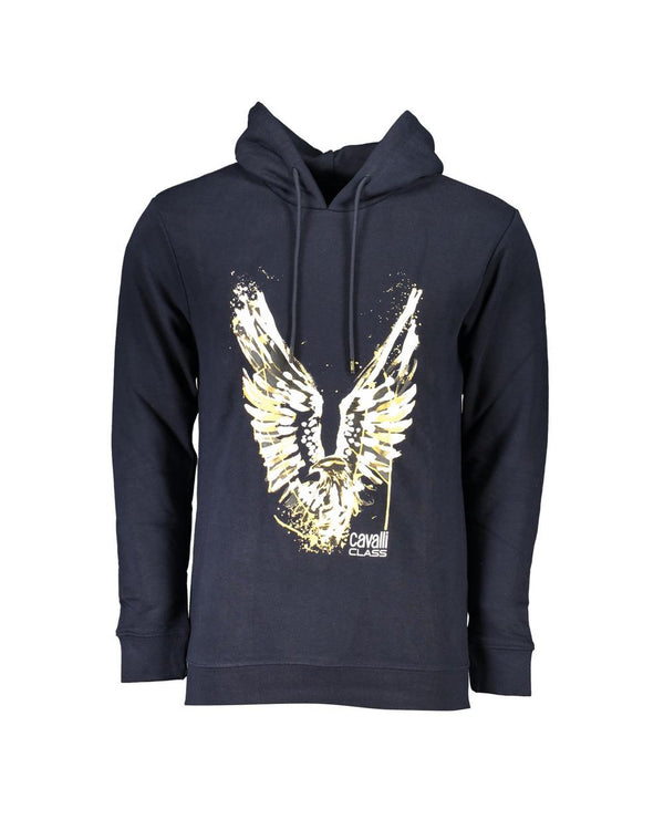 Cavalli Class Men's Blue Cotton Sweater - L