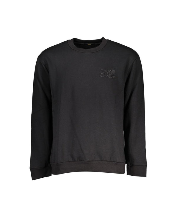 Cavalli Class Men's Black Cotton Sweater - XL