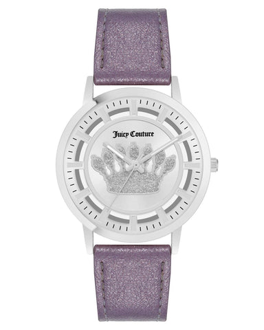 Silver Rhinestone Fashion Watch with Analog Display One Size Women