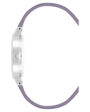 Silver Rhinestone Fashion Watch with Analog Display One Size Women