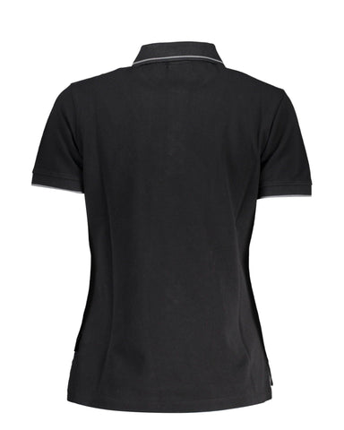 Napapijri Men's Black Cotton Polo Shirt - M