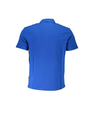 Napapijri Men's Blue Cotton Polo Shirt - XL