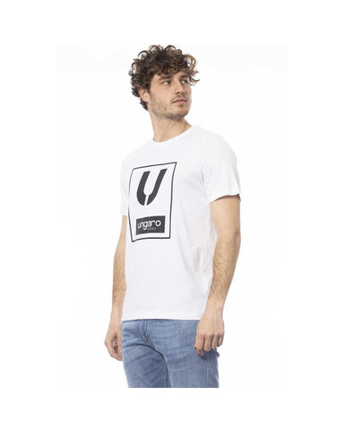 Ungaro Sport Men's Chic White Cotton Crew Neck Tee - 2XL