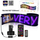 Programmable LED Matrix Panel Flexible Screen IP65 with APP Control 192*1330mm
