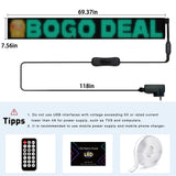 Programmable LED Matrix Panel Flexible Screen IP65 with APP Control 192*1762mm