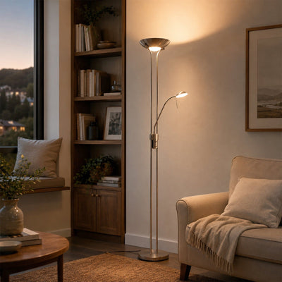 Buckley Dimmable LED Mother & Child Floor Lamp
