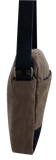 FIB Byron Canvas Laptop Messenger Bag Travel Shoulder Sling - Brown