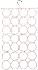 1x 28 Hole Scarf Hanger Holder Storage Tie Belt Scarf Organiser Space Saver