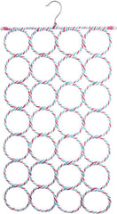 2x 24 Hole Scarf Hanger Holder Storage Tie Belt Scarf Organiser Space Saver