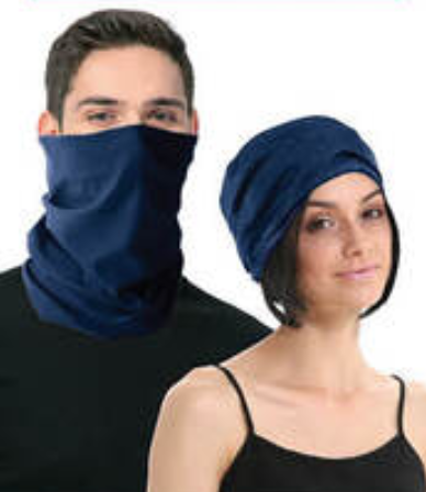 Seamless Tube Bandana Head Scarf Face Cover Mask Gaiter Ski Snow in Navy