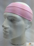 PLAIN HEADBAND Elastic Stretch Sports Yoga Hair Band Unisex 8cm - Light Pink