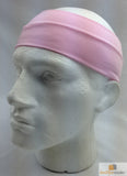 PLAIN HEADBAND Elastic Stretch Sports Yoga Hair Band Unisex 8cm - Light Pink