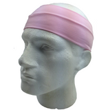 PLAIN HEADBAND Elastic Stretch Sports Yoga Hair Band Unisex 8cm - Light Pink