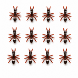 12x MINI FAKE ANTS Trick Halloween Scary Creepy Joke Prank Small Gag Toy Bug
