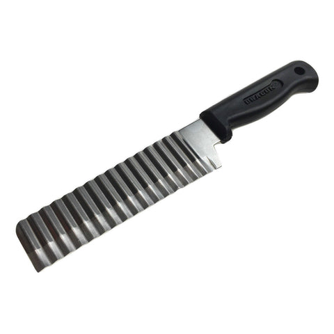 JELLY KNIFE Stainless Steel Blade Cooked Potato Vegetable Crinkle Wavy Cutter Slicer
