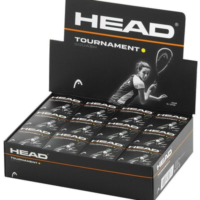 HEAD Tournament Squash Ball Advanced Training Competition Bulk Dozen - 12 Balls