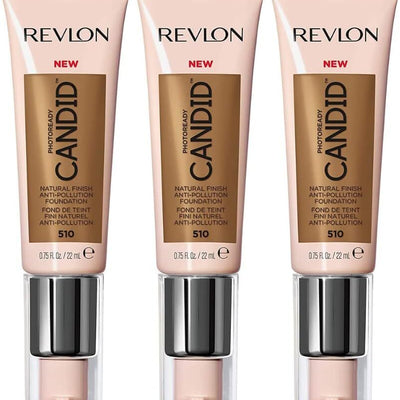 3x Revlon 22ml Photoready Candid Foundation - 510 Capuccino