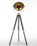 Premium Tripod Spotlight Lamp Nautical Designer Extendable Light - Matte Black