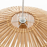 Solara Sphere Natural Hand-Woven Bamboo Cage Pendant Lamp Light
