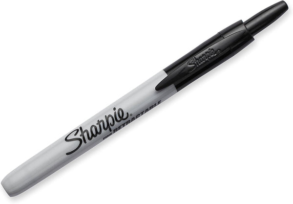 Sharpie Fine Point Retractable Permanent Marker - Black