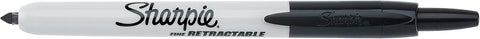 Sharpie Fine Point Retractable Permanent Marker - Black