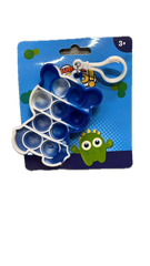 Push Bubble Pop It Fidget Keyring Squeeze Toy Sensory Silicone Stress Reliever