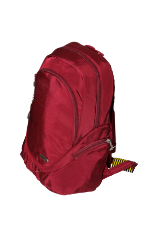 FIB Mens Backpack Travel Rucksack Shoulder Bag - Burgundy