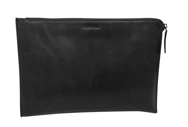 Futura Mens Document Satchel College School Office Travel Bag - Black