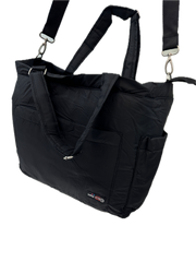 FIB Baby Nappy Bag Diaper Maternity Milk Mummy Changing Travel Tote - Black