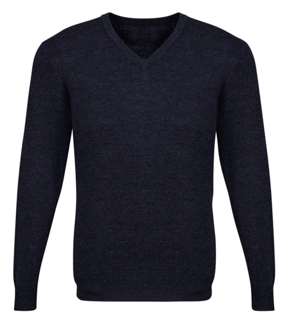 Mens Advatex Varesa Wool Pullover Jumper Cardigan - Navy - L