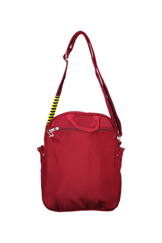 FIB Mens Tablet Crossover Bag Shoulder Strap Crossbody Satchel Travel - Burgundy