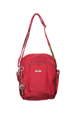 FIB Mens Tablet Crossover Bag Shoulder Strap Crossbody Satchel Travel - Burgundy