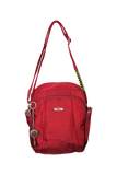 FIB Mens Tablet Crossover Bag Shoulder Strap Crossbody Satchel Travel - Burgundy