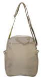 FIB Mens Tablet Crossover Travel Wallet Crossbody Shoulder Bag - Sand