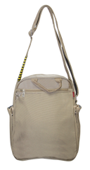 FIB Mens Tablet Crossover Travel Wallet Crossbody Shoulder Bag - Sand