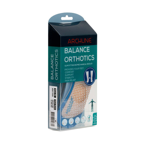 ARCHLINE 3/4 Slim Orthotics Plantar Fasciitis Insoles Balance Support Relief - EUR 40